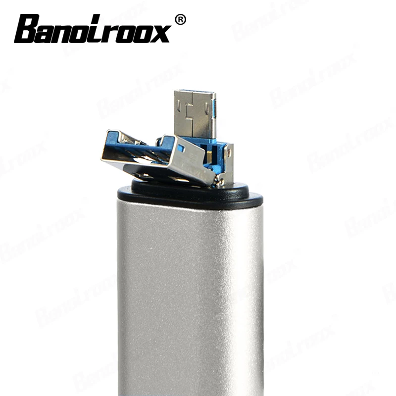 Banolroox высокоскоростной 3 в 1 кардридер Type-C/OTG/Microsd/TF флэш-USB для телефона ноутбука