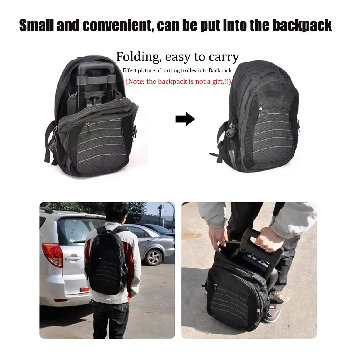 Сверхмощная Складная ручная тележка для грузовиков на колесах складная