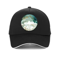 summer women creative mountain peak baseball cap fashion men outdoor mountain climbing dad hat adjustable camping sunhat
