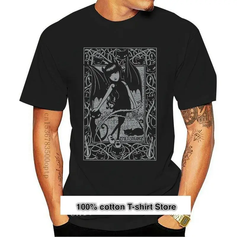 

Camiseta de Emily The Strange para hombre y mujer, camiseta de andador nocturno, camisetas