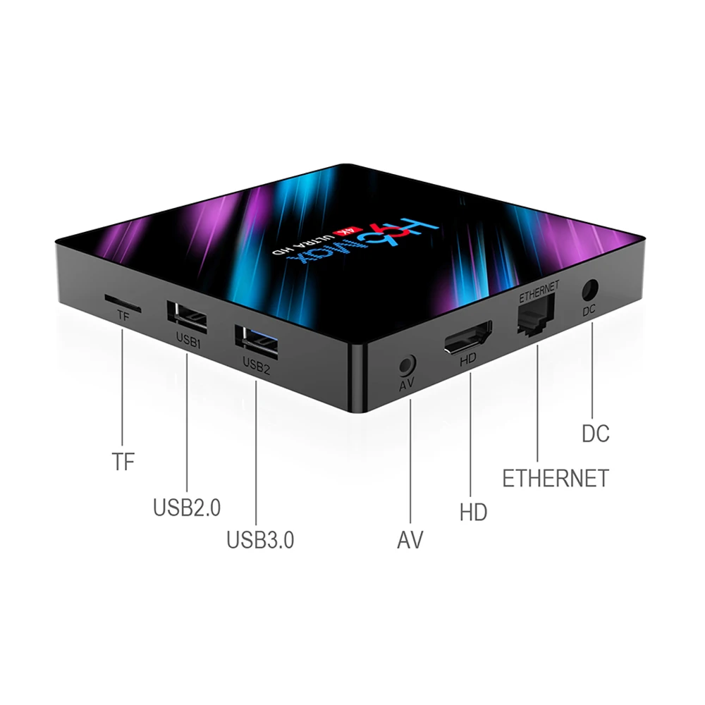 Приставка Смарт-ТВ ALSTON H96 MAX RK3318 Android 10 0 2 + 16 ГБ Wi-Fi BT