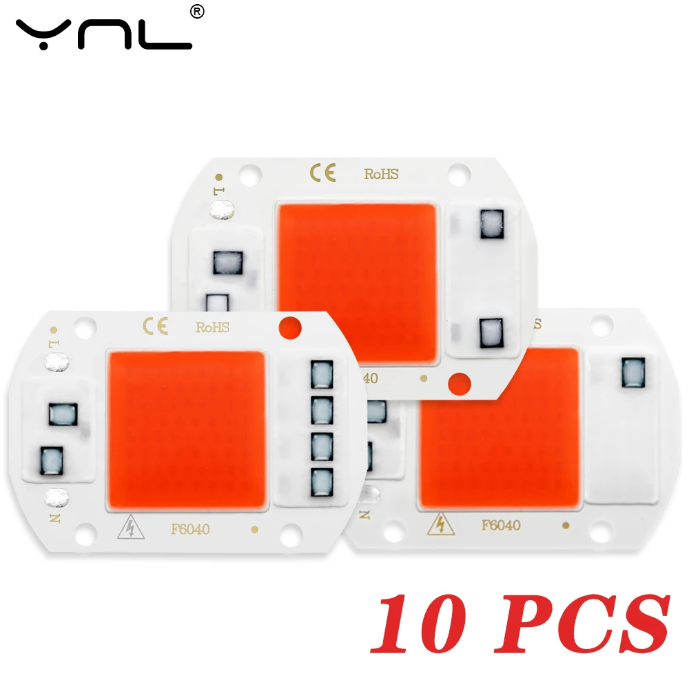 Светодиодная фитосветильник ПА COB для выращивания растений 10 шт. 220 В 110 Вт 20 30 50 |