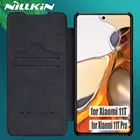Чехол-книжка Nillkin для Xiaomi Mi 11 T Pro, мягкий ударопрочный чехол Nilkin из искусственной кожи с отделением для карт для Mi11T, M11T, 11 T