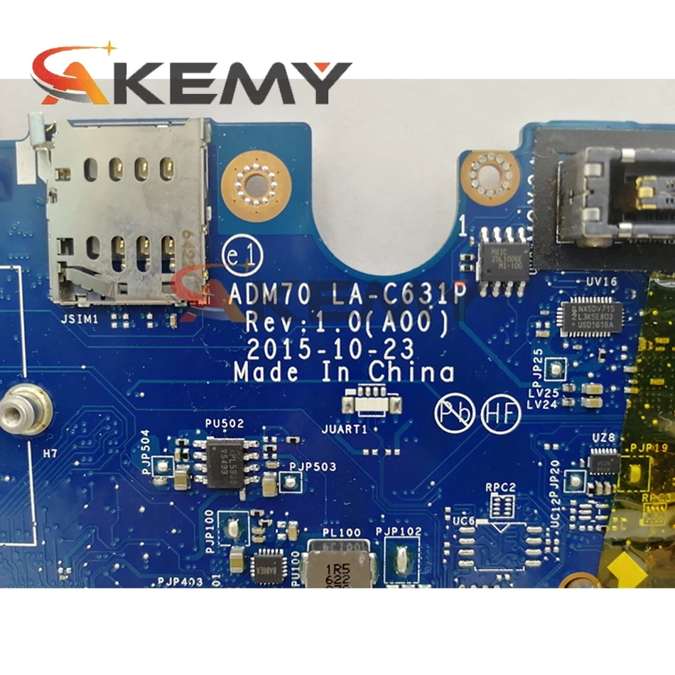 Original laptop Mainboard For DELL Latellite E5470 Core i5-6300U CN-0HCP0K 0HCP0K LA-C631P SR2F0 DDR3 | Компьютеры и офис
