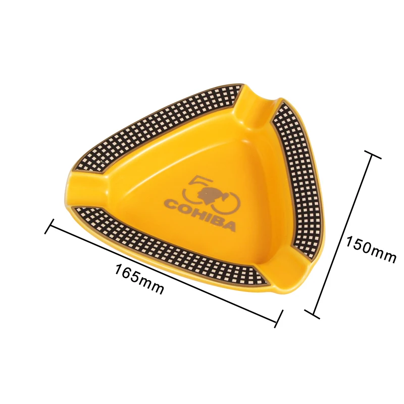 COHIBA керамическая пепельница для сигар круглые гаджеты переносные 3 портсигар