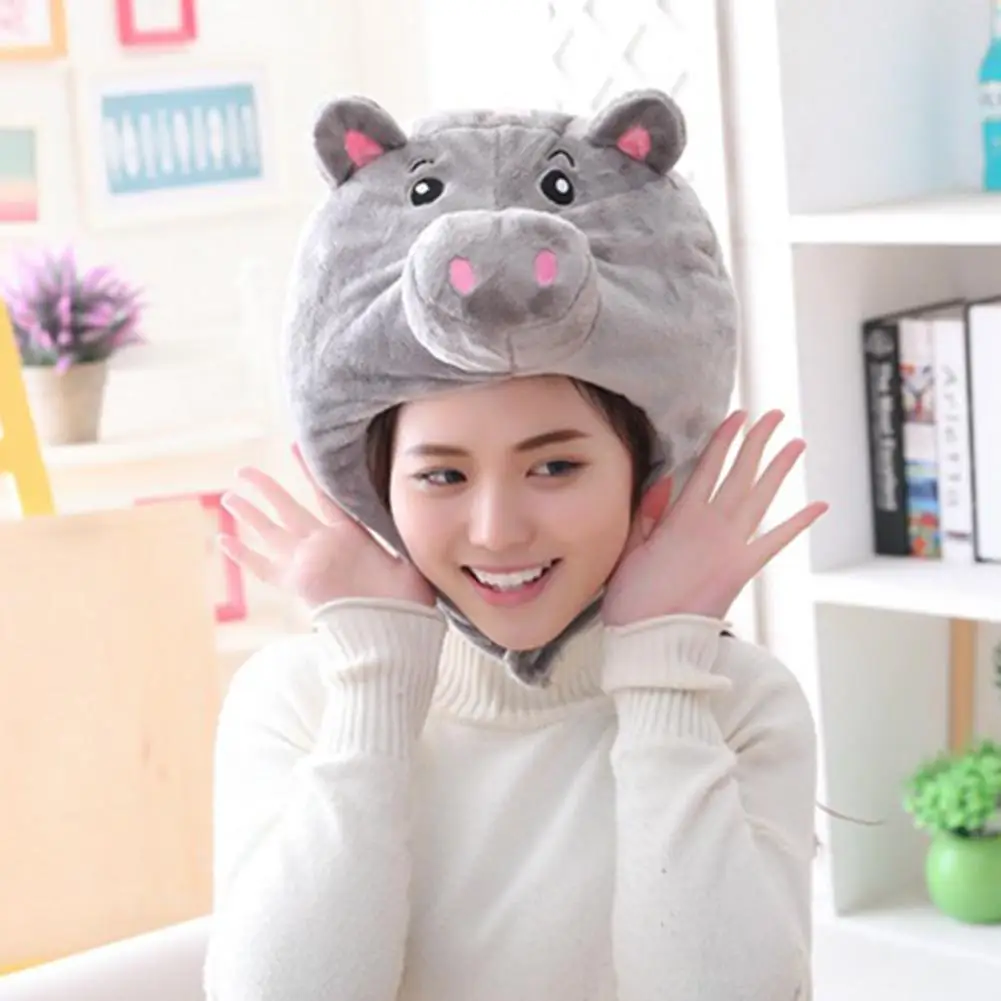 Милая Шапка бини с ушками в виде панды шапка головной убор грелка - Цена: 277,68 руб.