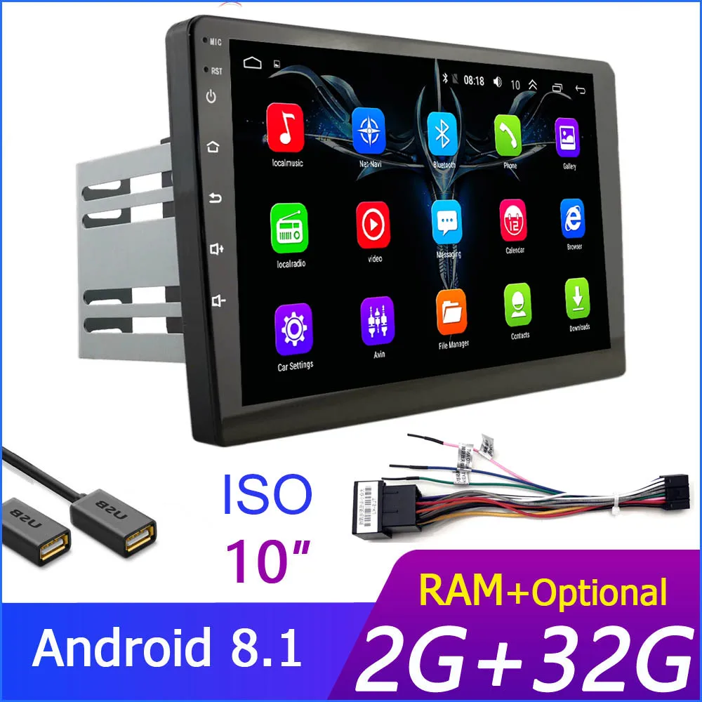 2 din автомобильный радиоприемник для Android мультимедийный плеер 10 inche 2G ram для Toyota Volkswagen hyundai Киа Renault Suzuk Nissan Honda Для Audi Lada