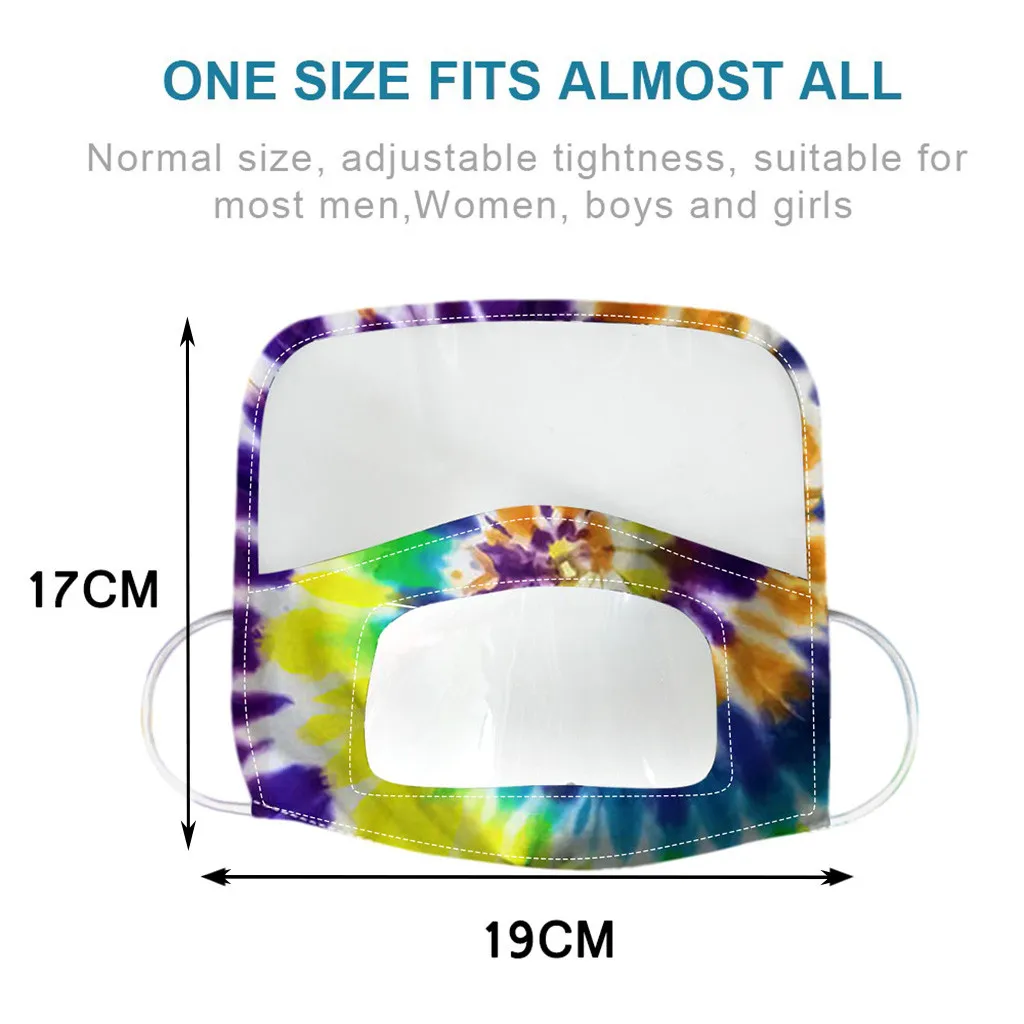

10PCS Adults Dustproof Outdoor Face Protective Face Mask With Eye Shield Unisex Fashion Print Outdoor Dustproof Mouth Mask