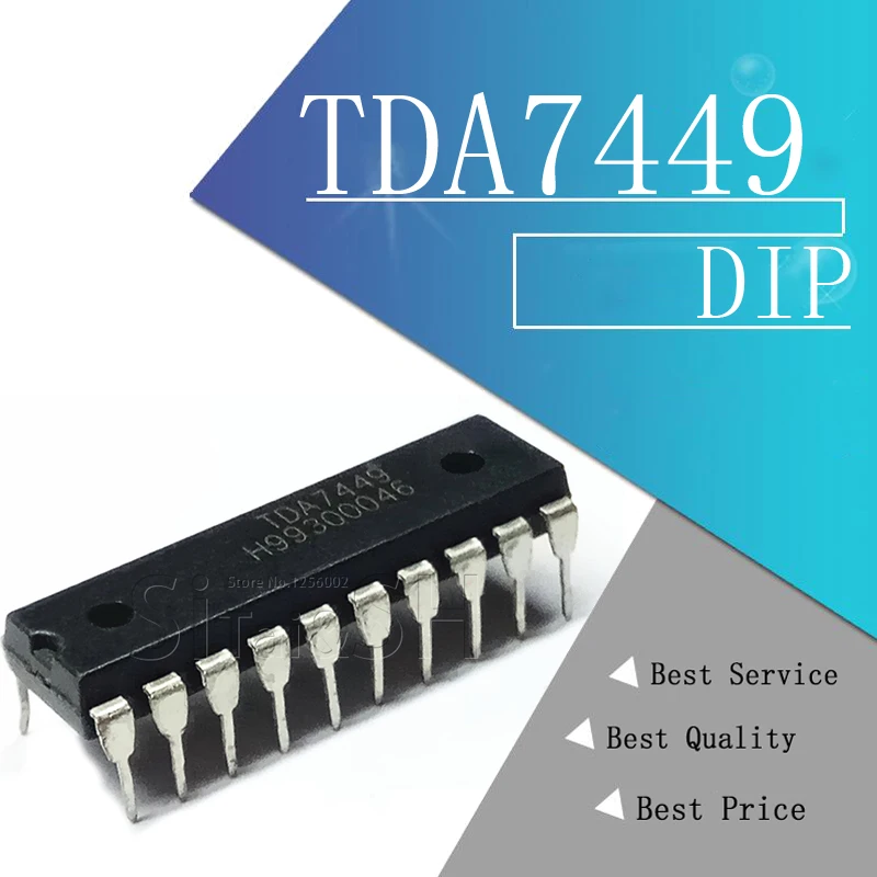 1 шт. аудио процессор TDA7449 7449 DIP с цифровым управлением|integrated circuit|circuitcircuit integre |