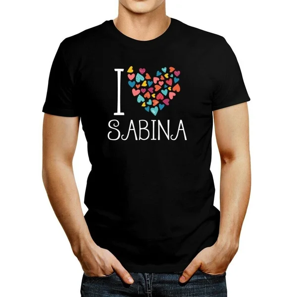 

I love Sabina colorful hearts T-shirt