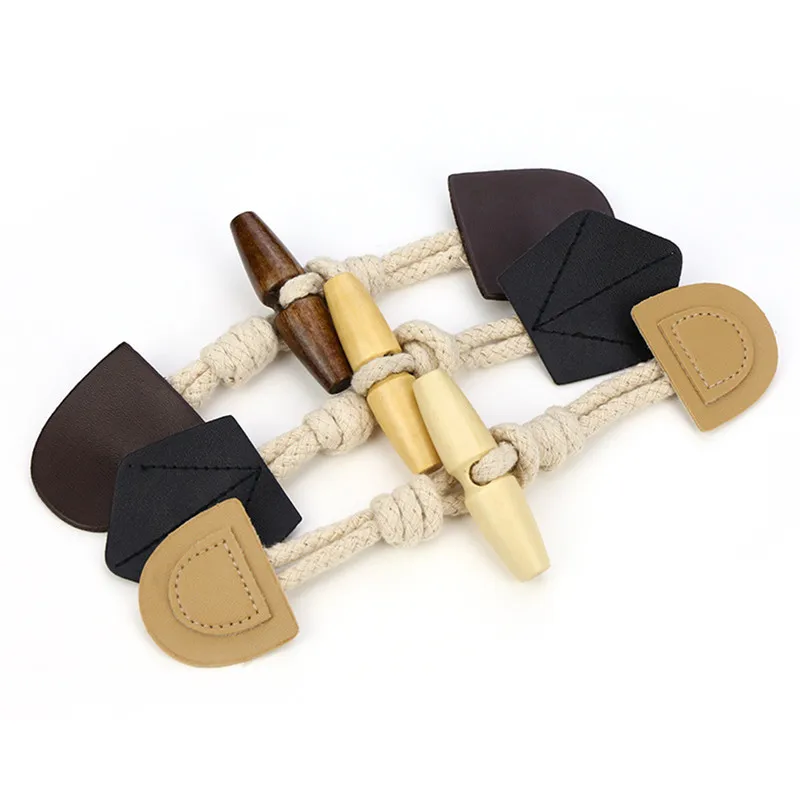 1Pair Leather Resin Horn Toggle Closure Coat Jacket Duffle Clip Pin Holder Sewing Fasteners Cardigan Wrap Shawl DIY Accessories | Дом и сад