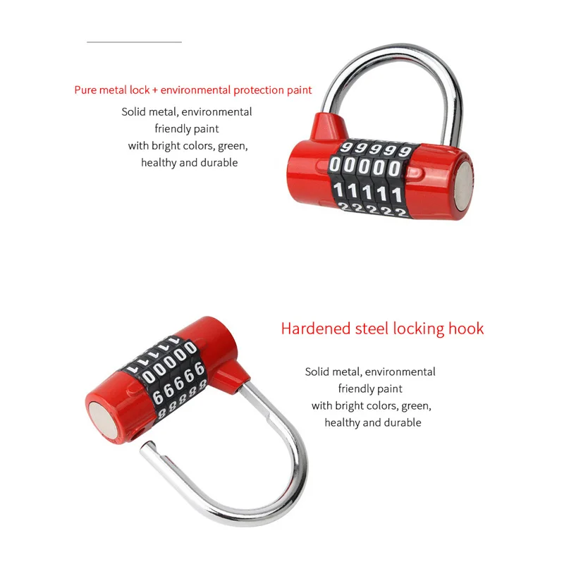 5-значный большой замок с паролем безопасный для путешествий ящик багажа дверной