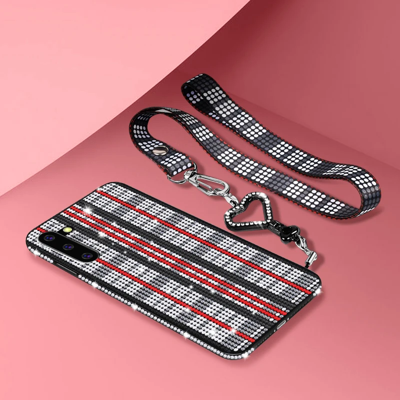 Роскошный блестящий чехол с бриллиантами для Samsung Galaxy A50 A70 A30 Note 10 Plus чехлы