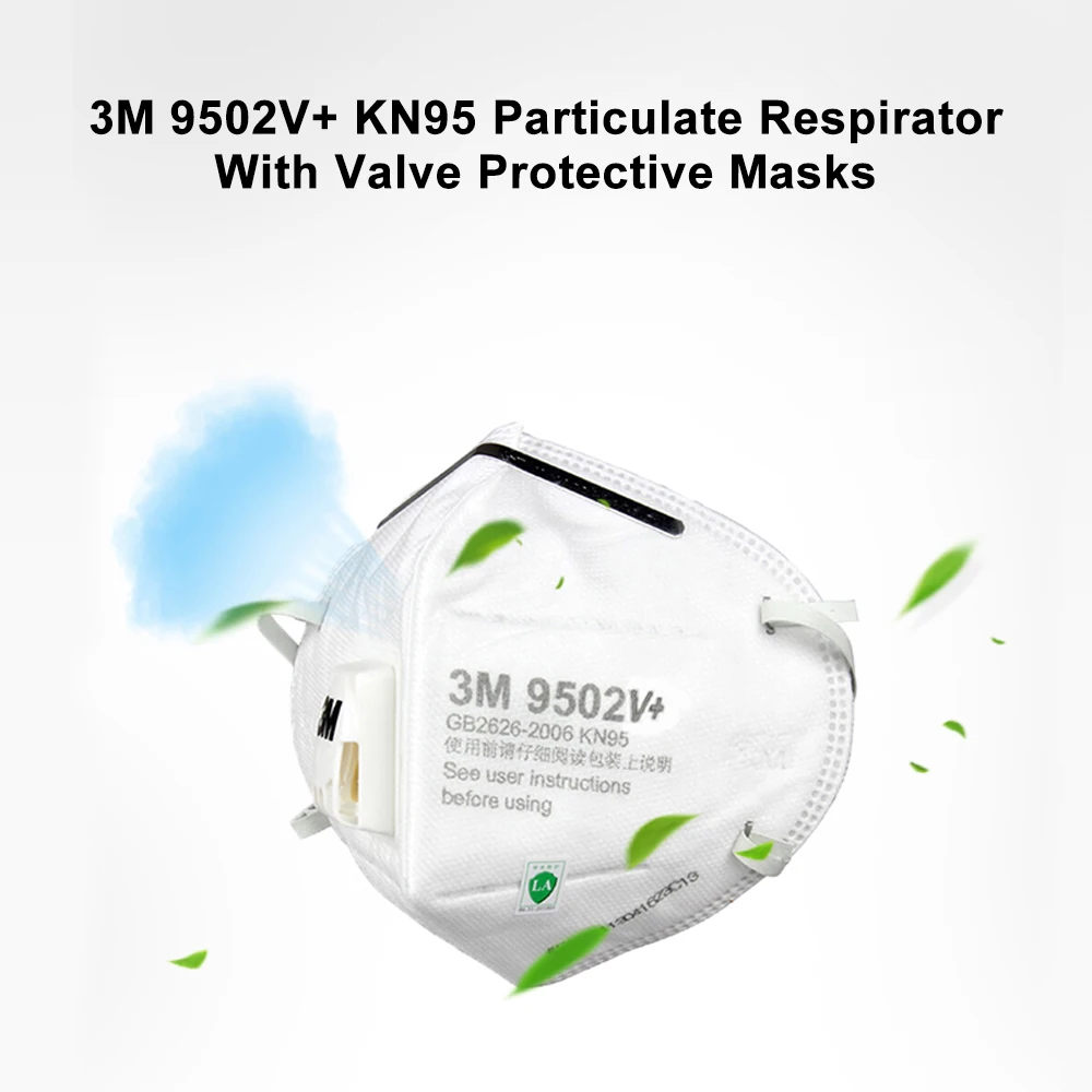 3 м 9502V + KN95 порошковый респиратор клапан защитные маски Безопасность маска Anti PM2.5