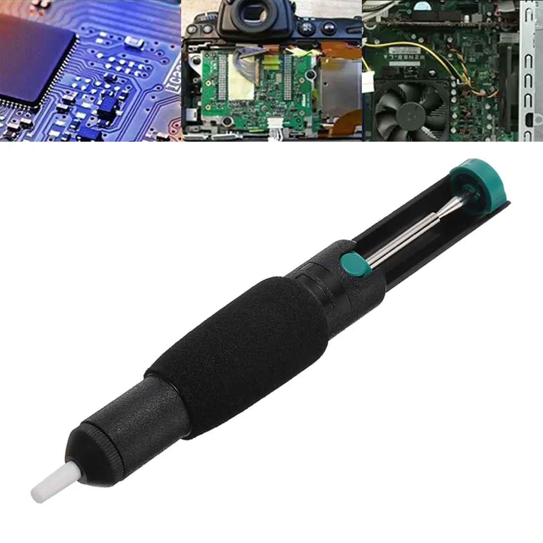 

200mm Hand Welding Tool Plastic Strong Desulfurization Pump Suction Tin Vacuum Welding Iron Degreasing Gun Welding Suction Pen