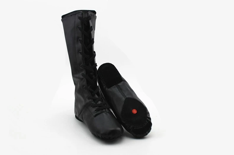 Бесплатная доставка новинка женские Джазовые ботинки высокие танцевальные с