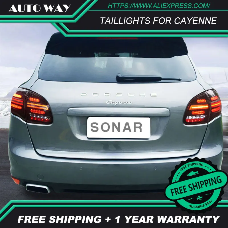 Автомобильный Стильный чехол для Porsche Cayenne S задние фонари 2011 2014 все светодиодный