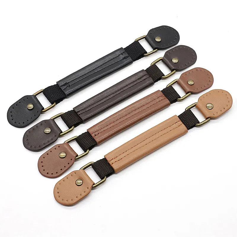 

1PC Suitcase Handle PU Leather Furniture Handle Handbag Strap Handle Door Pull Handle Luggage Gift Box Decoration Accessories