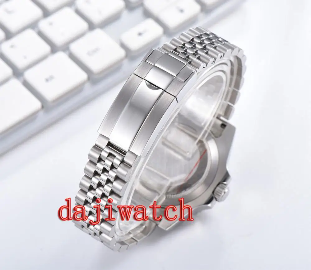 BLIGER 40 мм часы Мужские автоматические механические Роскошные GMT Кристалл сапфир