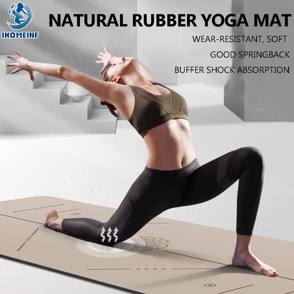 New Arrival 27in Widened Oversized 72 in PU Natural Rubber Yoga Mats Non Slip For Hot Yoga Sport Pilates Fitness Exercise Carpet