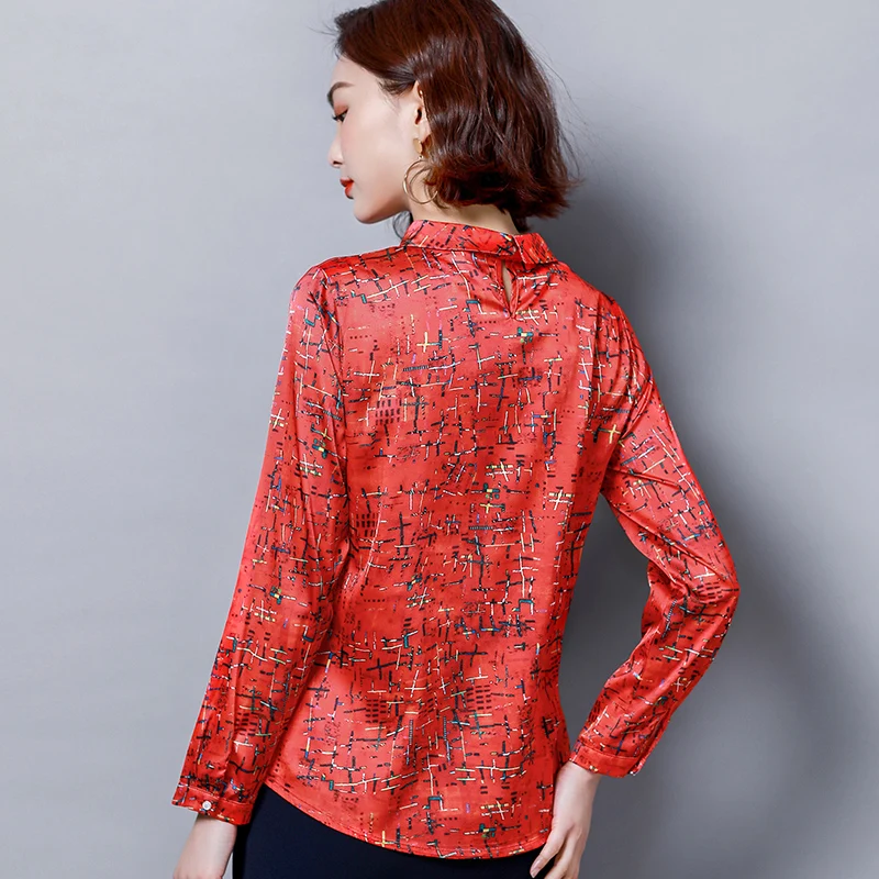 Осеннее корейское модное Шелковое Розовое нарядное платье рубашка элегантные