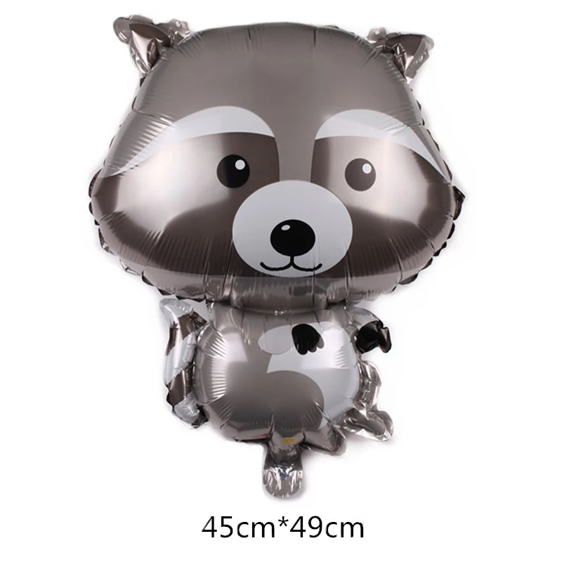 1pcs balloon2 Мультфильм Сафари вечерние животных одноразовая посуда наборы детских празднований дня рождения джунгли вечерние поставки для маленьких мальчиков пользу ко дню рождения - Цвет: 1pcs balloon2