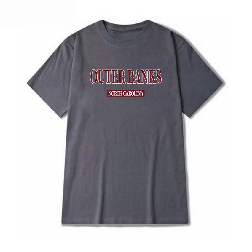 

Summer OUTER BANKS Funny T Shirt Men Short Sleeve Tops Fashion Hip Hop Boy Tee Shirt Oversize Cotton Shirt Male Graphic Tee