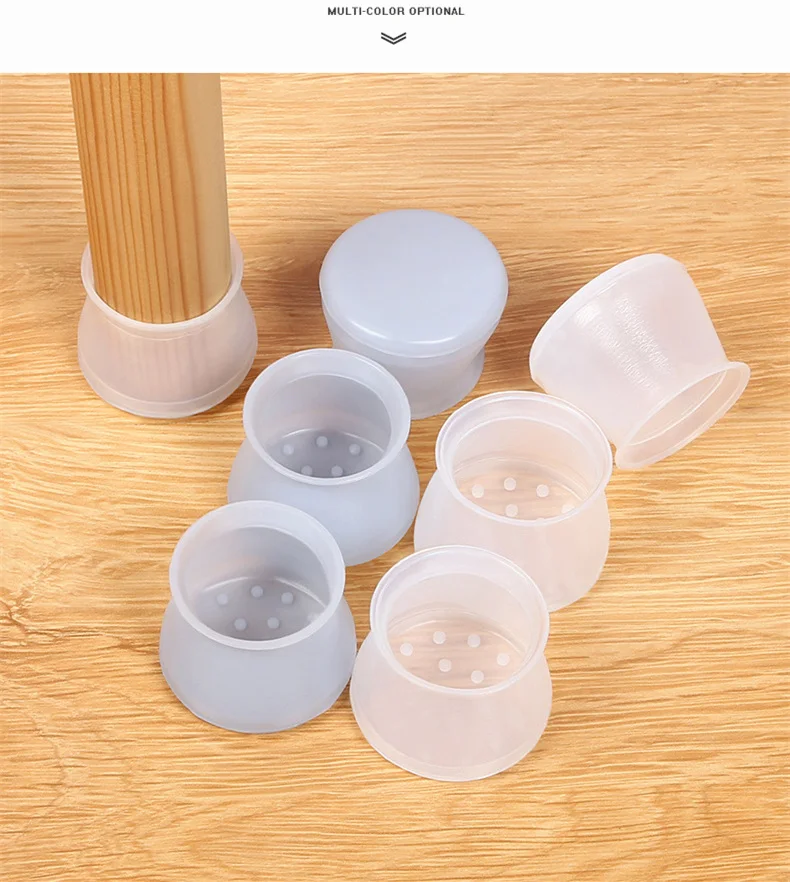 

200 шт./компл. 2-дюймовый ножек стула, силиконовый чехол, анти-Шум Non-Slip Настольный коврик для ног износостойкая сумка обеденный чехлы для стуль...