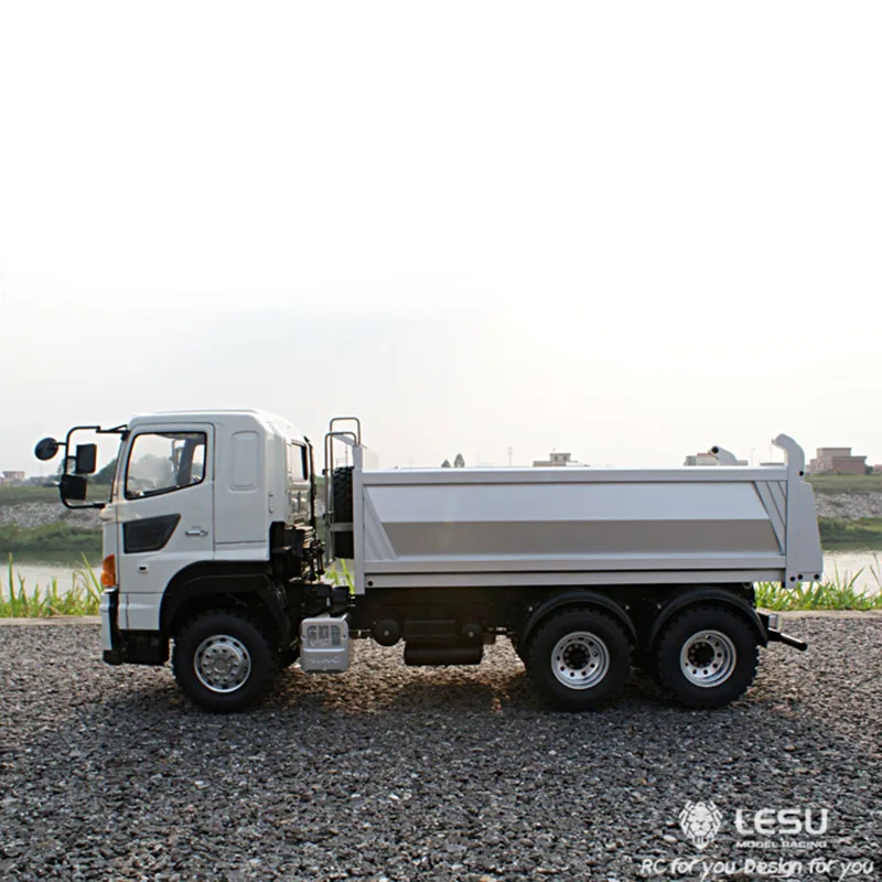 LESU 1/14 замок дифференциальный Hino700 6x6 металлический гидравлический самосвал RC