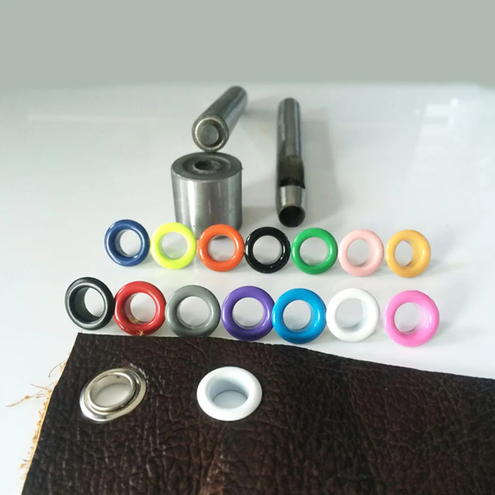 

1 Box Snap Buttons Fasteners Leather Craft Eyelet Buttons Kit Grommets Kit