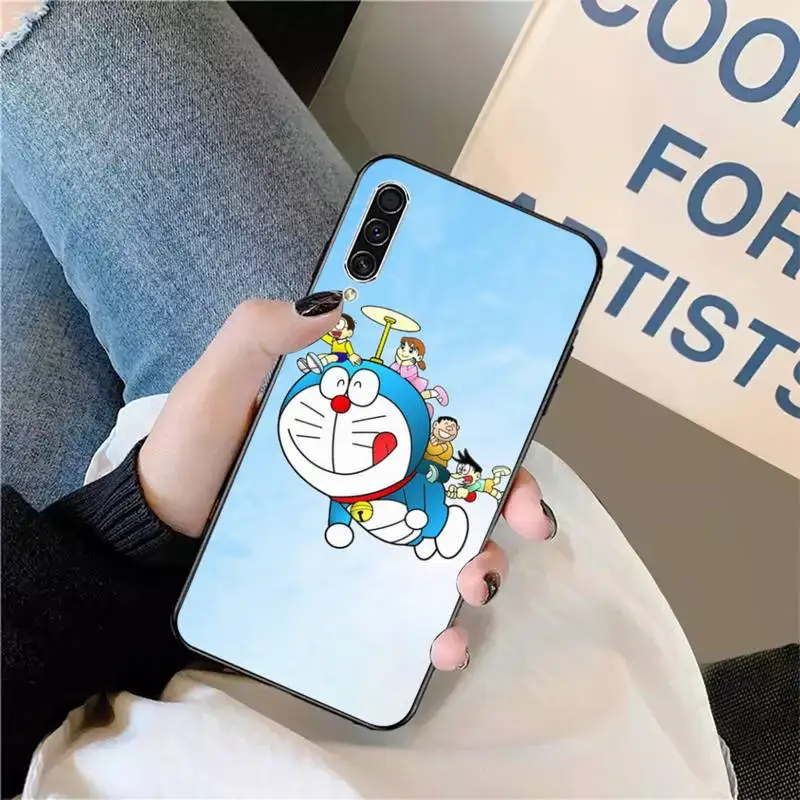 

Doraemon cute Japanese anime Phone Case For Samsung galaxy S 9 10 20 A 10 21 30 31 40 50 51 71 s note 20 j 4 2018 plus