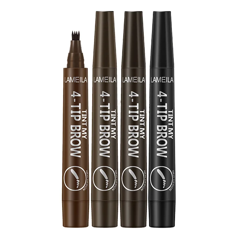 

Easily Painted Solid Natural Eyebrow Pencil Watermark Eyebrow Pencil Four Fork Waterproof Thrush Tool Makeup Beauty Cosmetics