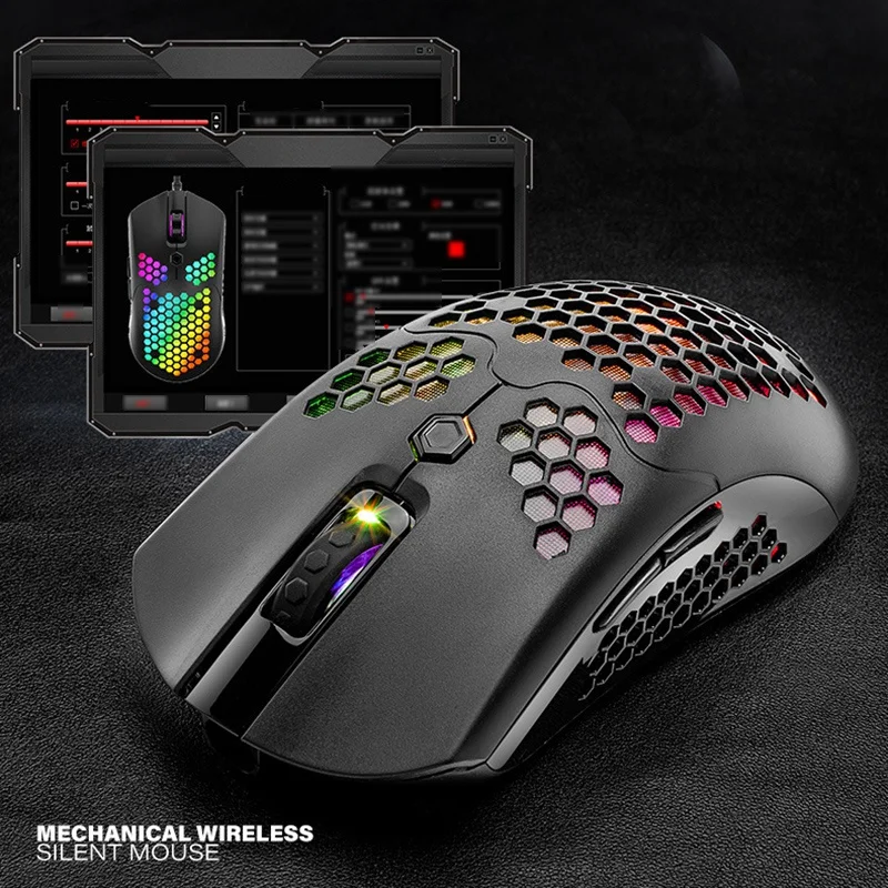 

Ziyou Lang X2 Wireless Mouse Rgb Dual Mode Game Mechanical 2000Dpi Optical Sensor Lightweight Pc Notebook Mouse