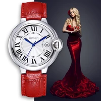 weiqin 50m waterproof women watches genuine leather strap silver case fashion watch quartz watch hour reloje mujer 2017 relogios