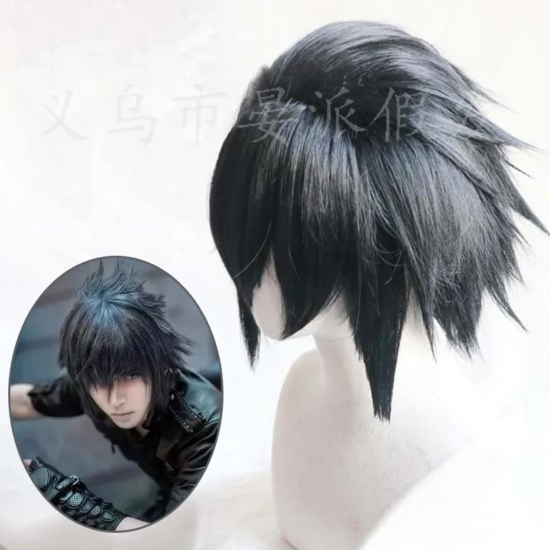 Anime Death Note L Cos Wig Mens L.Lawliet Short Black Heat Resistant Hair Pelucas Cosplay Costume Wigs Wig Cap