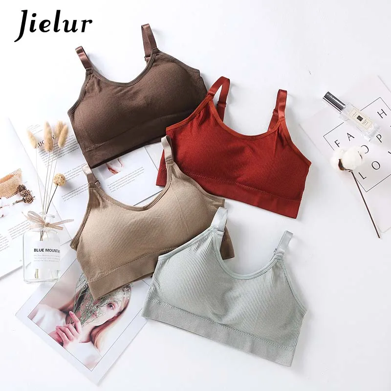 Jielur бюстгальтер тонкое нижнее белье для женщин без стального кольца девушек дна