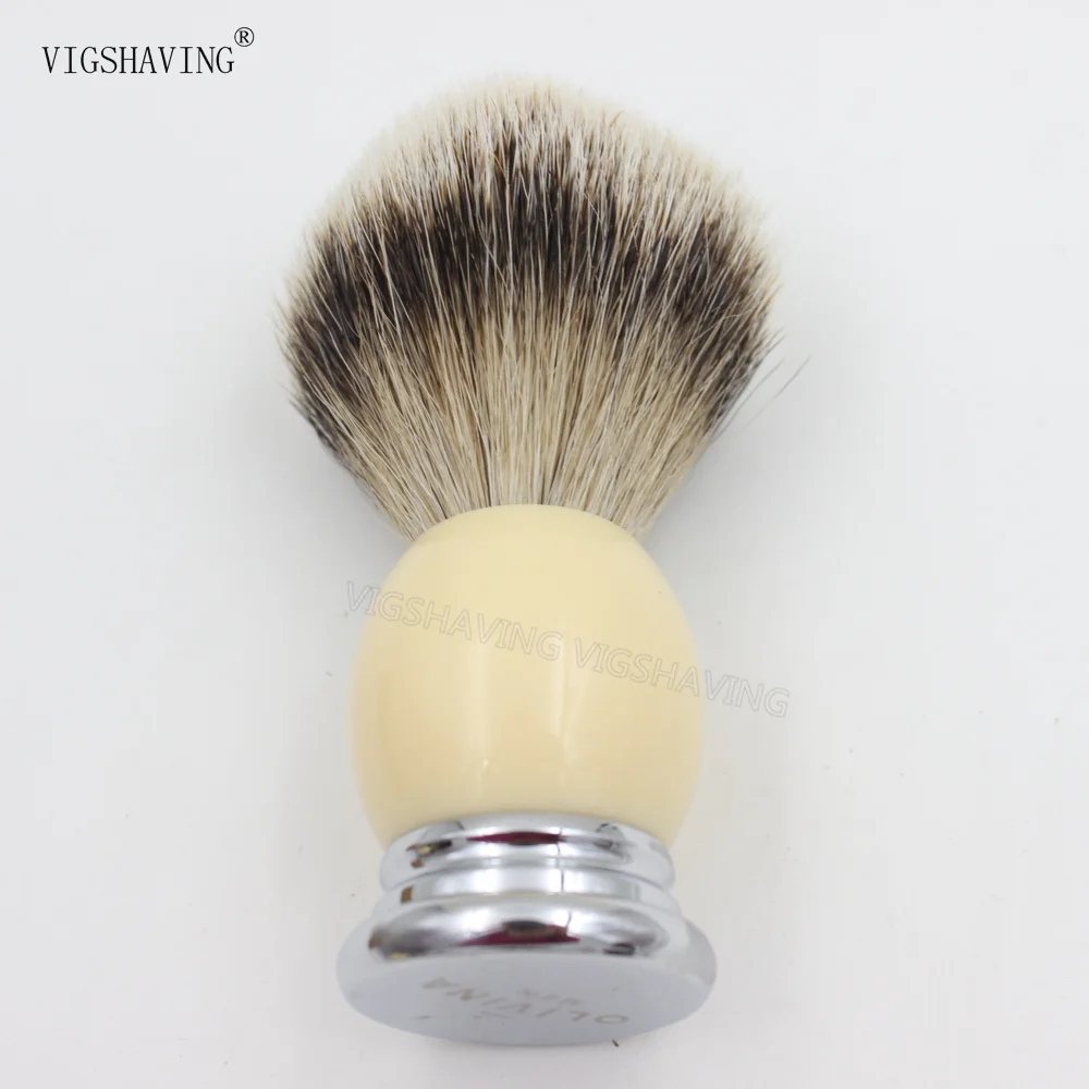 Хорошее качество металлическая смоляная ручка силиконовая кисть для бритья