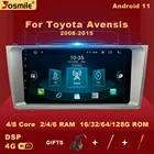 Автомагнитола 2 din, Android 11AI, автомагнитола с голосовым управлением для Toyota Camry 6, 40, 50, 2006-2011no, dvd, DSP, 4G, навигация, GPS, радио, аудио