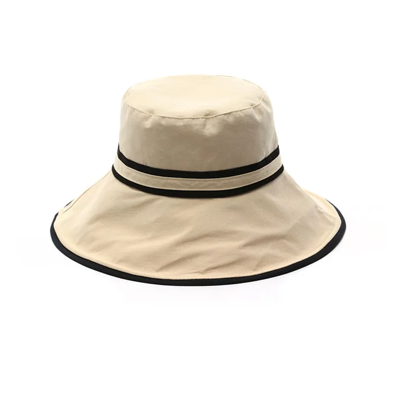 

Cotton Embroidery Fisherman hat for women Outdoor fishing cap Casual Panama bucket cap Sunscreen Sun Cap
