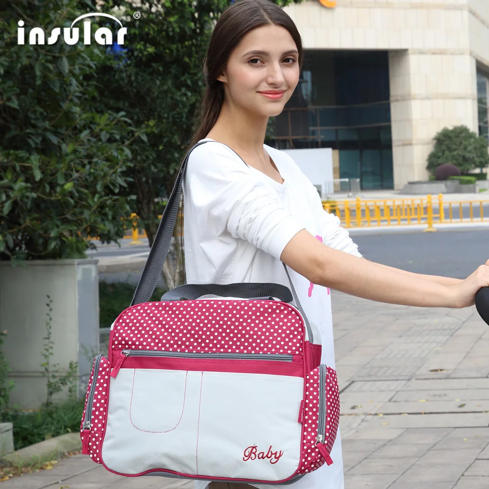 Сумка для детских подгузников модная Водонепроницаемая вместительная сумка на