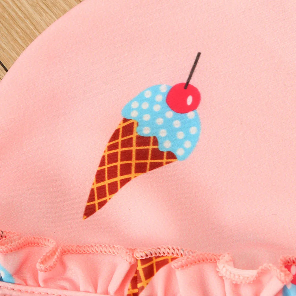 Детский купальник-бикини для маленьких девочек купальный костюм из двух