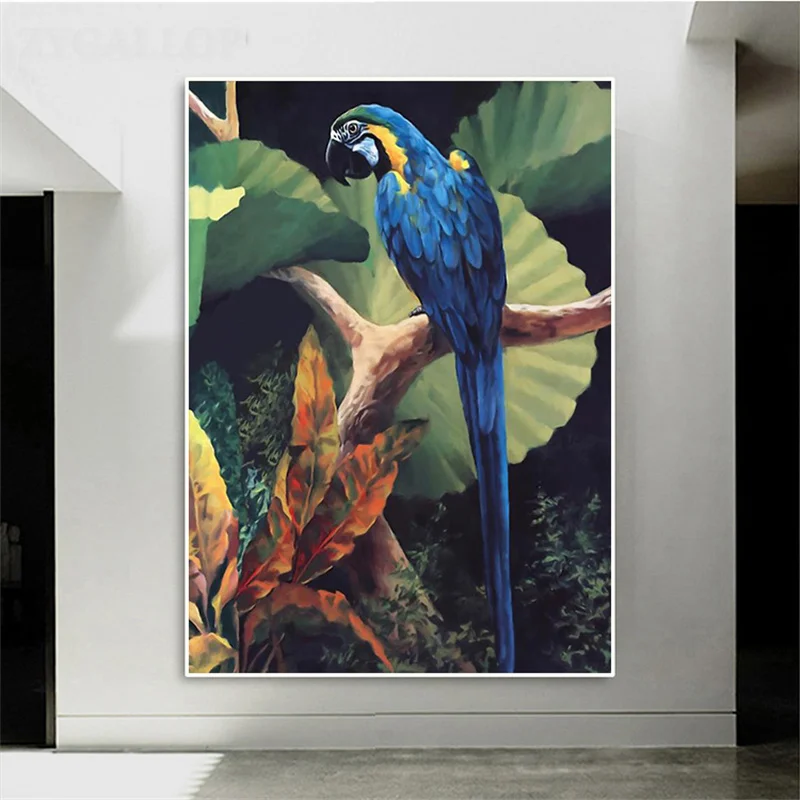 

Parrot Canvas Wall Art Posters and Prints Bird Animal Interior Painting Nordic Living Room Home Aesthetic Decor Picture