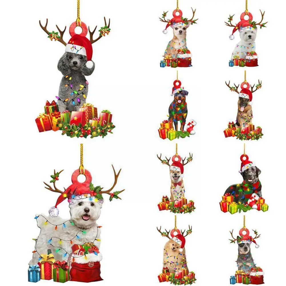 

Счастливого Рождества, красочные пузырьки, акриловая подвеска для автомобиля, подвесное украшение, внутреннее украшение для автомобиля, вн...