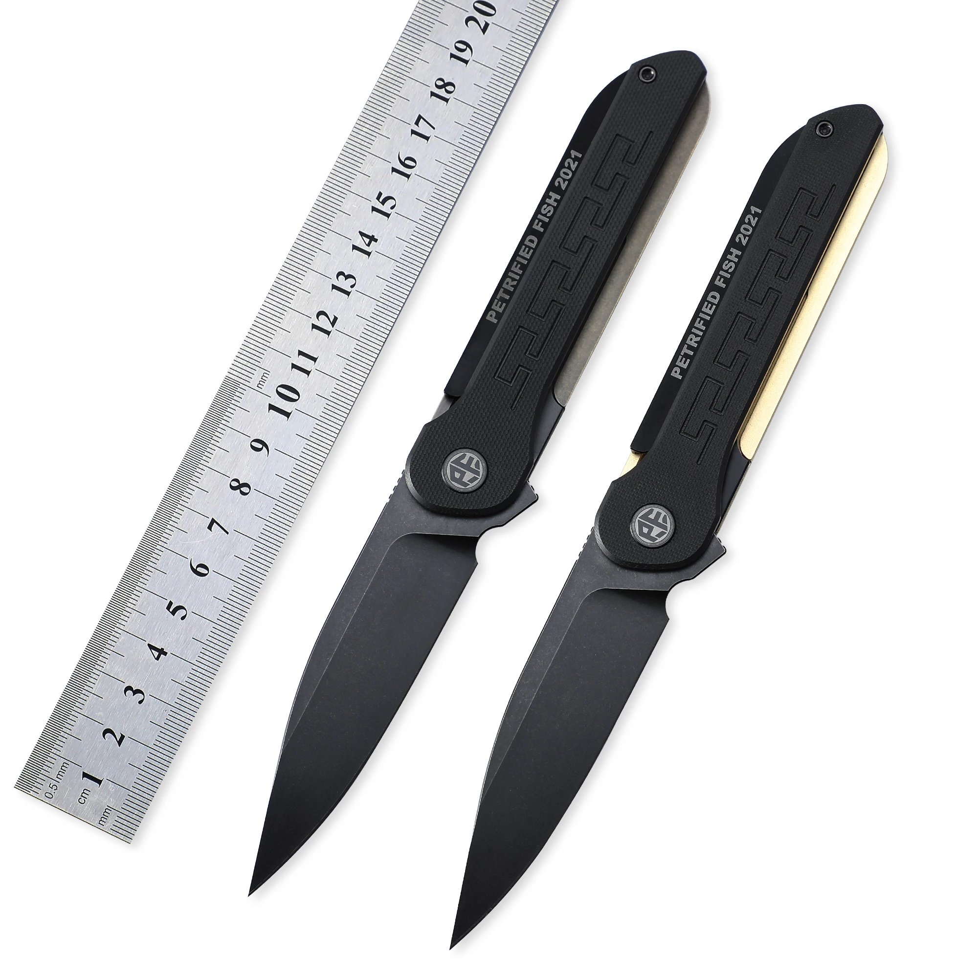 Складные ножи с керамическим шарикоподшипником и титановой ручкой 154 см |