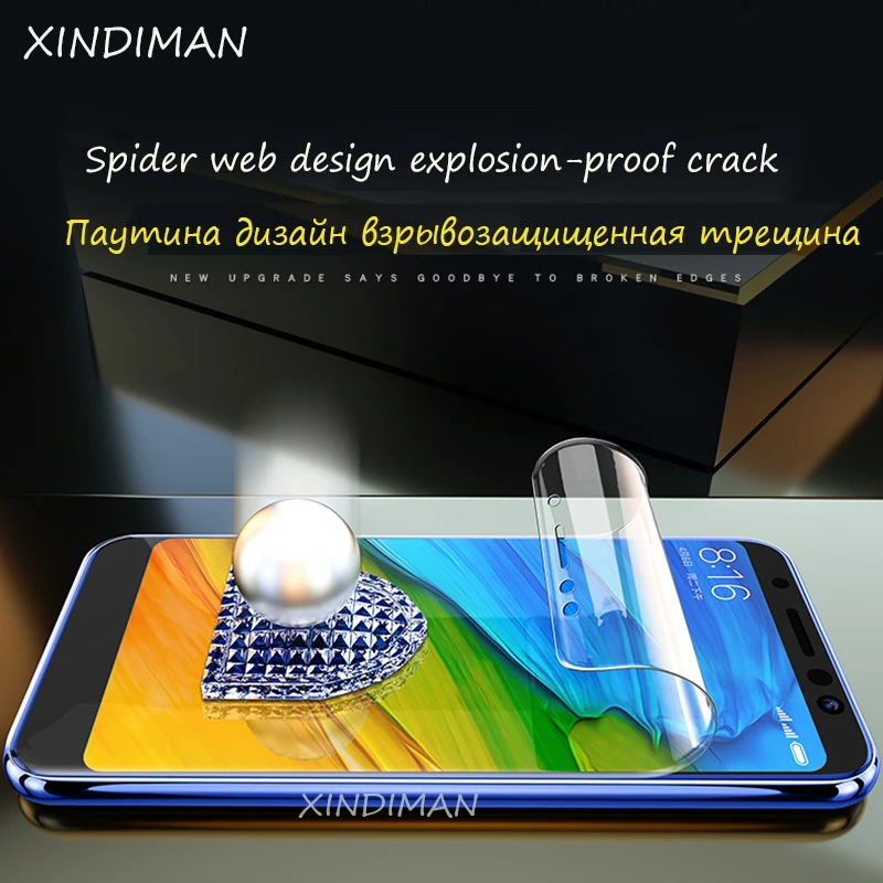 XINDIMAN 3 шт. мягкая Гидрогелевая пленка для xiaomi redmi note7 передняя+ задняя+ пленка для объектива камеры для xiaomi redmi note7pro Защитная пленка для экрана
