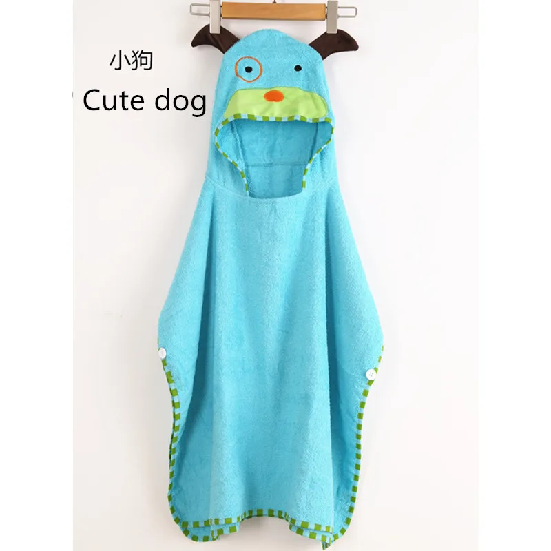 Полотенце с капюшоном животными 100% хлопок детское банное полотенце 70*140 см