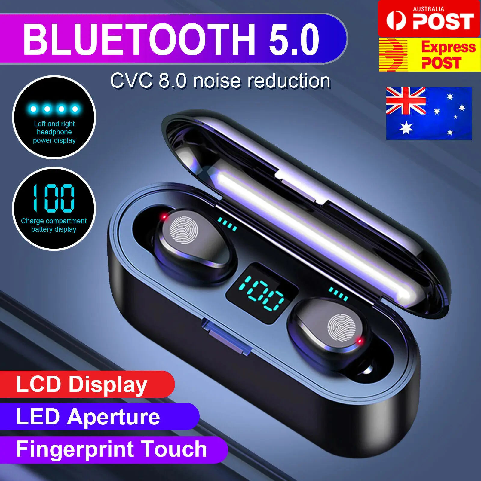 

Wireless Bluetooth Earphones Headphones Earbuds Sports for Earpods iOS Android