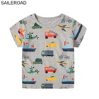 SAILEROAD Одежда для мальчиков, пожарная машина, дети, топы, футболки для детей, одежда с коротким рукавом, одежда для детей, футболки для малышей