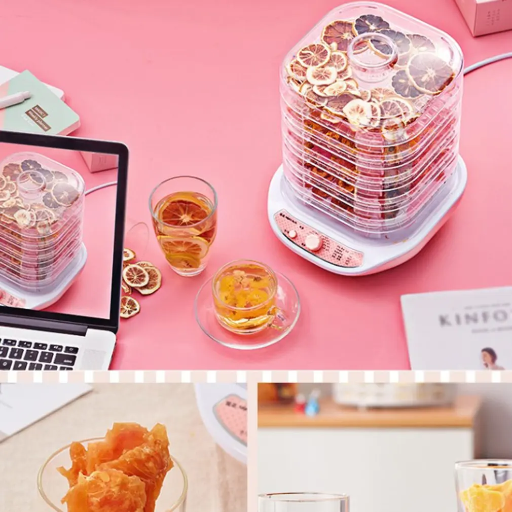 

Food Dehydrator Fruit Vegetable Herb Meat Drying Machine Pet Snacks food Dryer with 5 trays 220V EU US