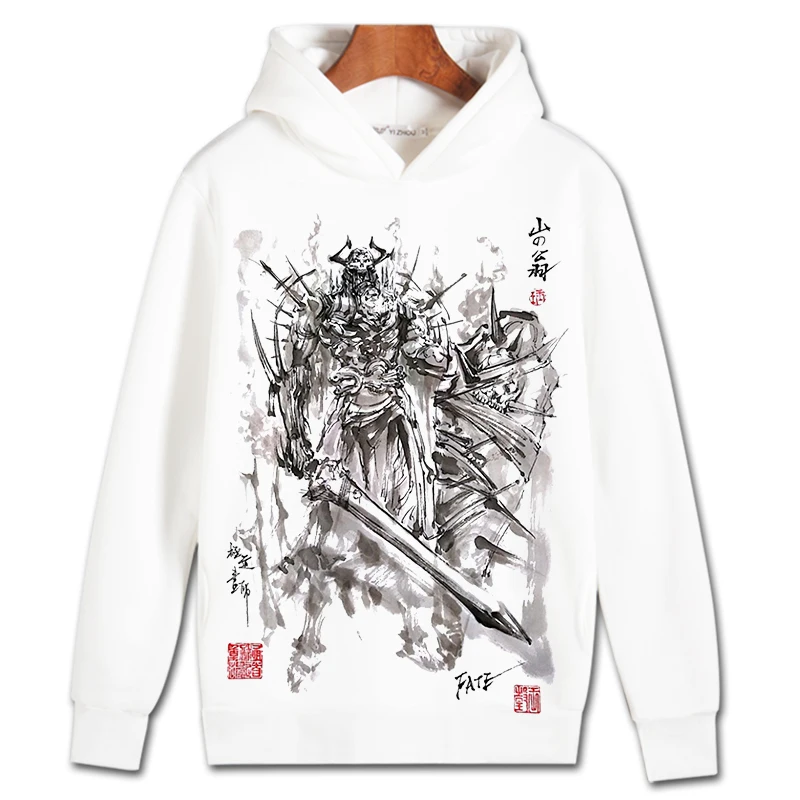 Толстовка для косплея по судьбе большим заказом с капюшоном мультяшным принтом